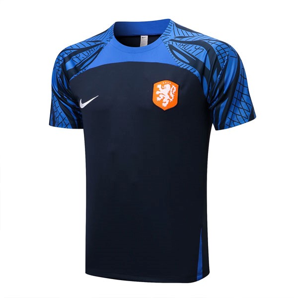 Trainingsshirt Niederlande 2022-2023 Blau Schwarz